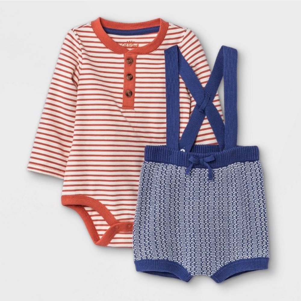 Cat & Jack Baby Boys 2 Piece Outfit NWT